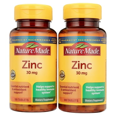 NATURE'S WAY ZINC,30 MG