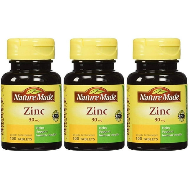 NATURE'S WAY ZINC,30 MG