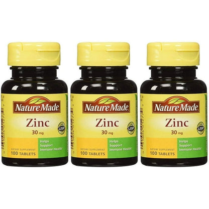 NATURE'S WAY ZINC,30 MG