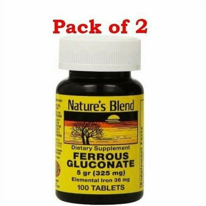 FERROUS GLUCONATE TB 324MG 1000