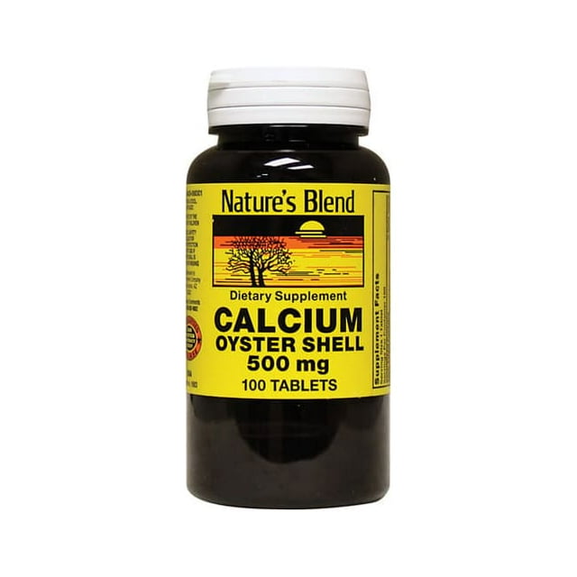 CALCIUM OYST+D 500MG TAB 100CT NAT BLEND