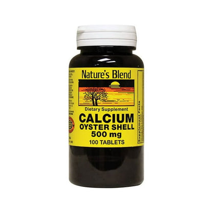 CALCIUM OYSTER 500MG TAB 100CT NAT BLEND