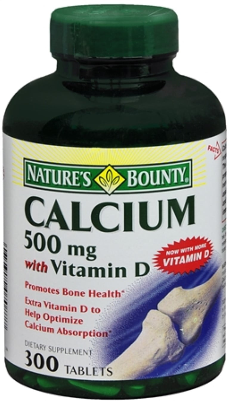 CALCIUM+D 600MG TAB 250CT NAT BOUNTY