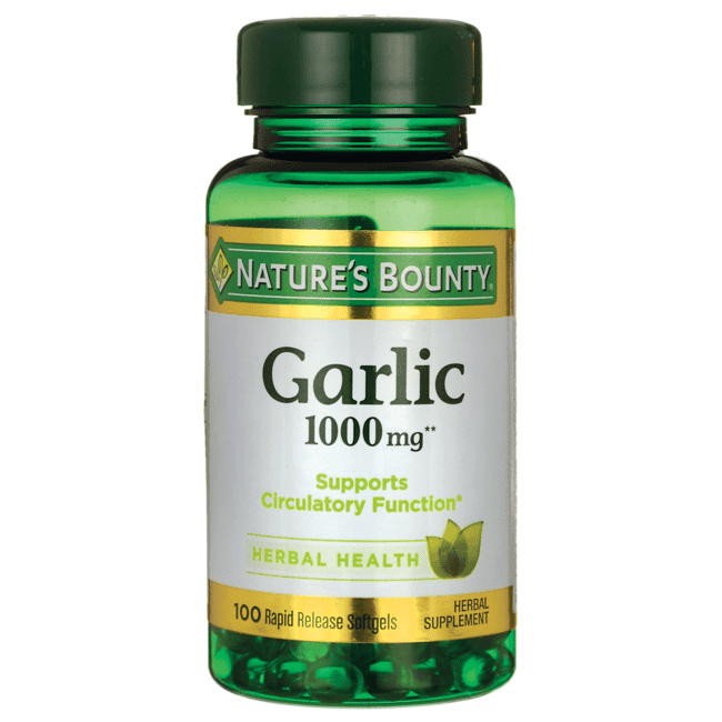 GARLIC 1000MG SOFTEGEL 100CT NAT BOUNTY