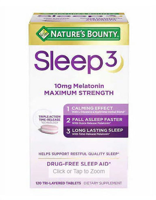 MELATONIN QD 3MG TAB 120CT NAT BOUNTY