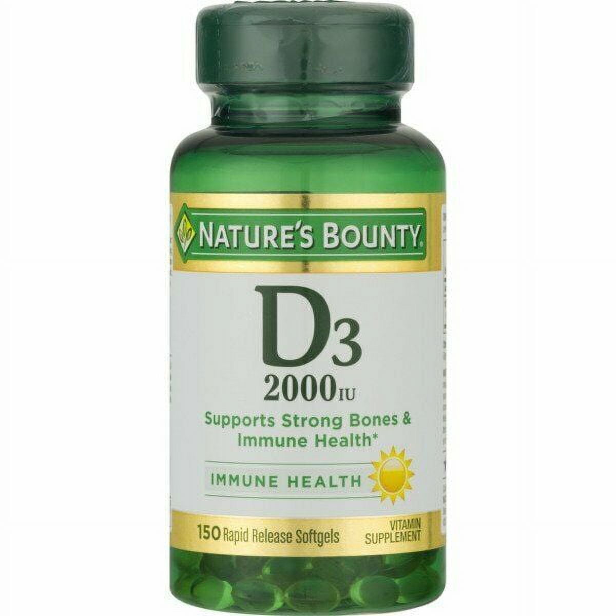 VITAMIN D3 50 MCG GMY 90CT NAT BOUNTY
