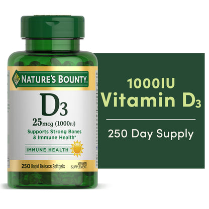VIT D-3 10000 IU SOFTGEL 72CT NAT BOUNTY