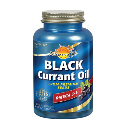NATURE'S LIFE BLACK CURRANT OIL,1000 MG