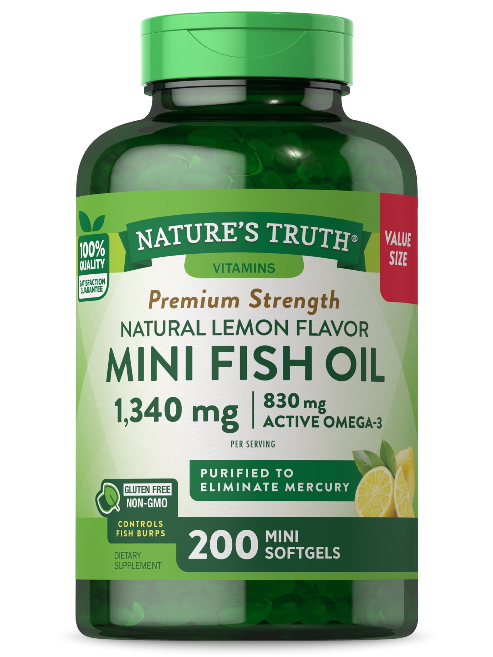 NAT TRU MINI FISH OIL 1340 MG SGC 100
