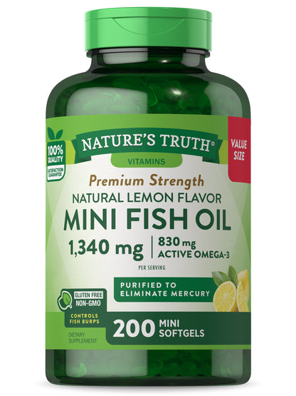 NAT TRU MINI FISH OIL 1340 MG SGC 100