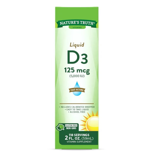 VIT D3 5000IU LIQUID 2OZ NAT TRU