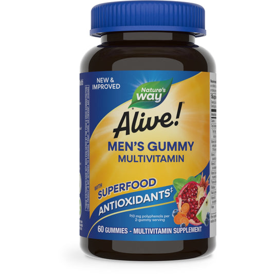 ALIVE MENS 50+ CW 60 GUMMIES