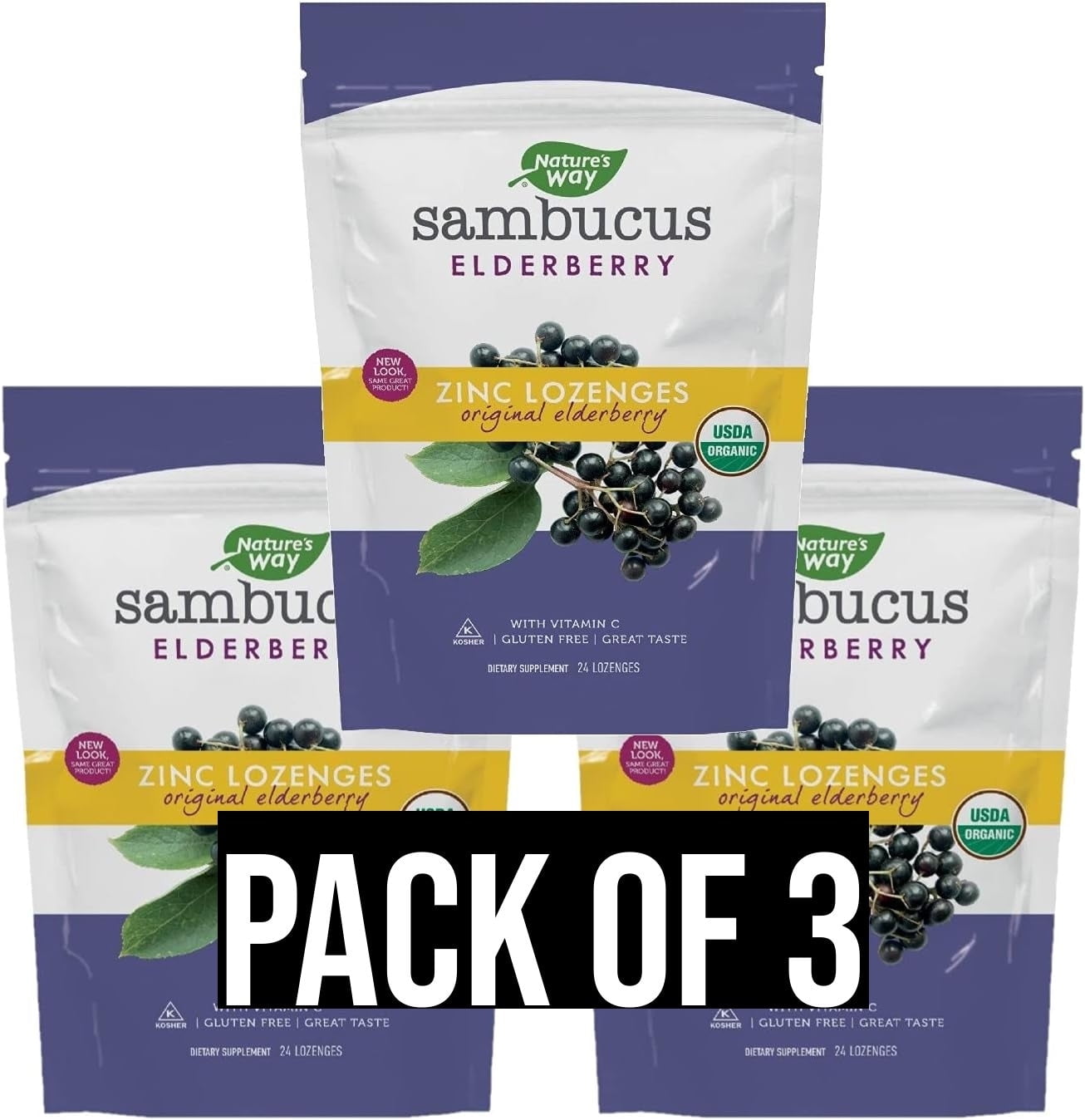 NATURE'S WAY ZINC LOZ,SAMBUCUS,MINT