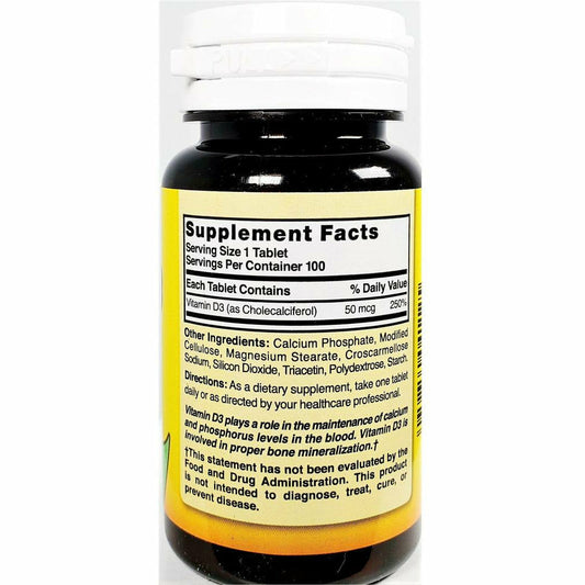 VITAMIN D-3 50 MCG SGC 100