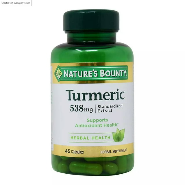 TURMERIC EXT 538MG CAPS 45CT NAT BOUNTY
