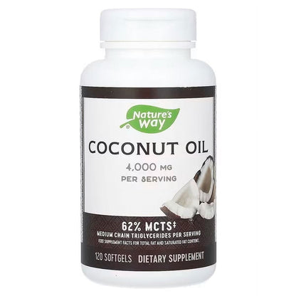 NATURE'S WAY COCONUT OIL,1,000 MG,
