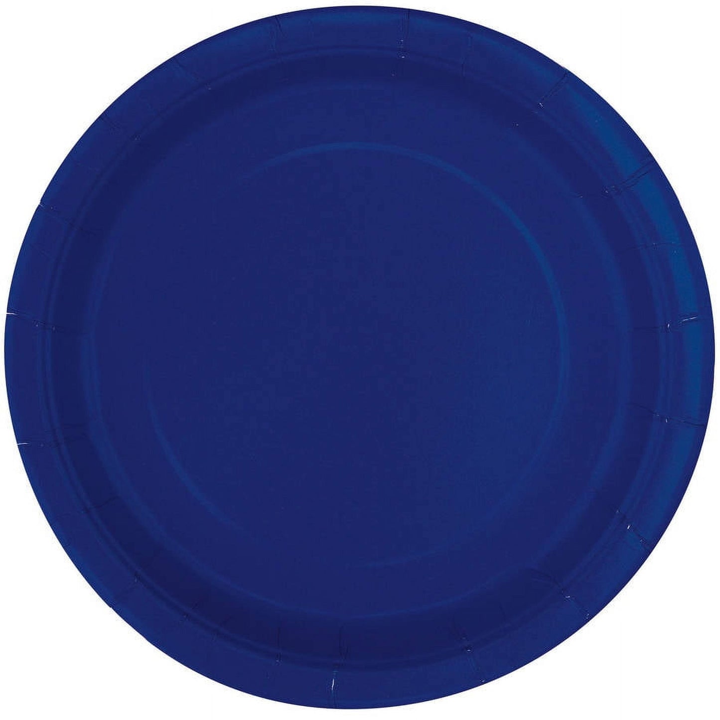 SENSATIONS Premium Paper Lunch Plates - Navy Blue, 20 count