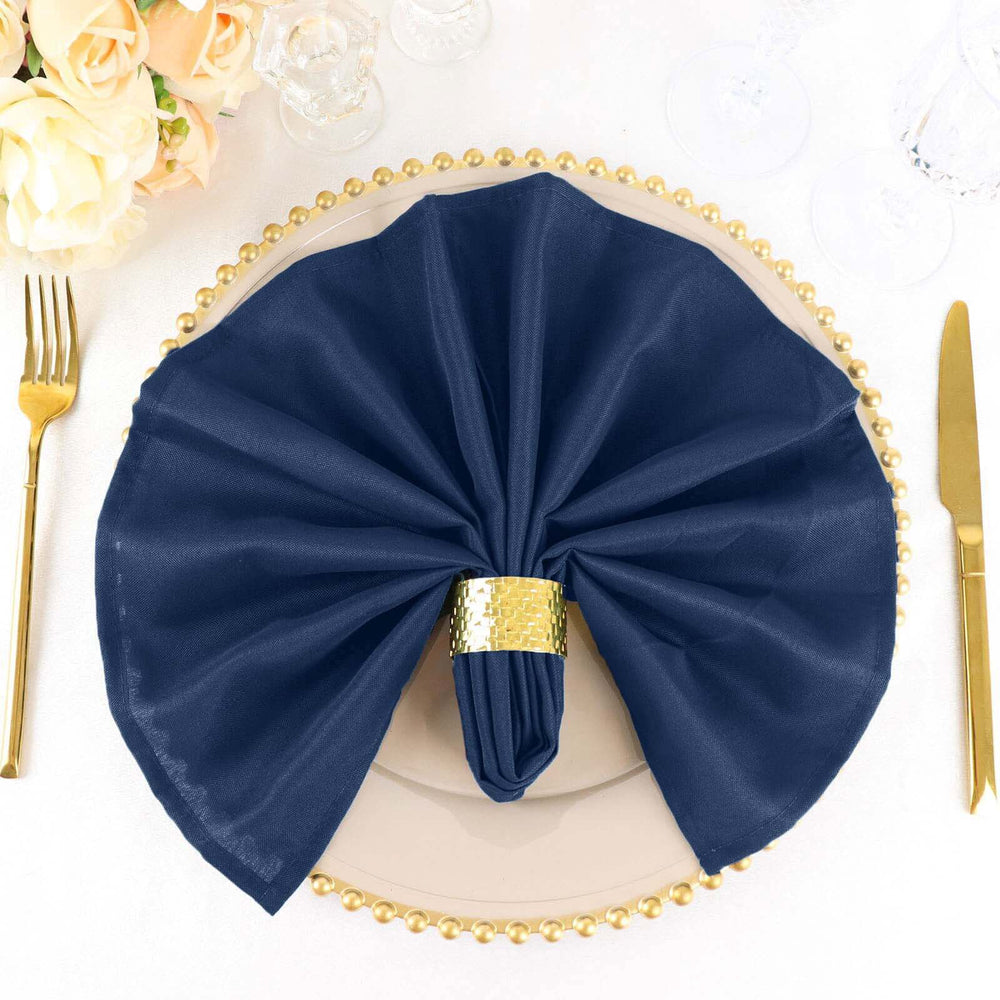 SENSATIONS Dinner Napkins - Navy Blue, 40 count