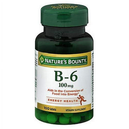 VIT B6 100MG TABLET 100CT NAT BLEND