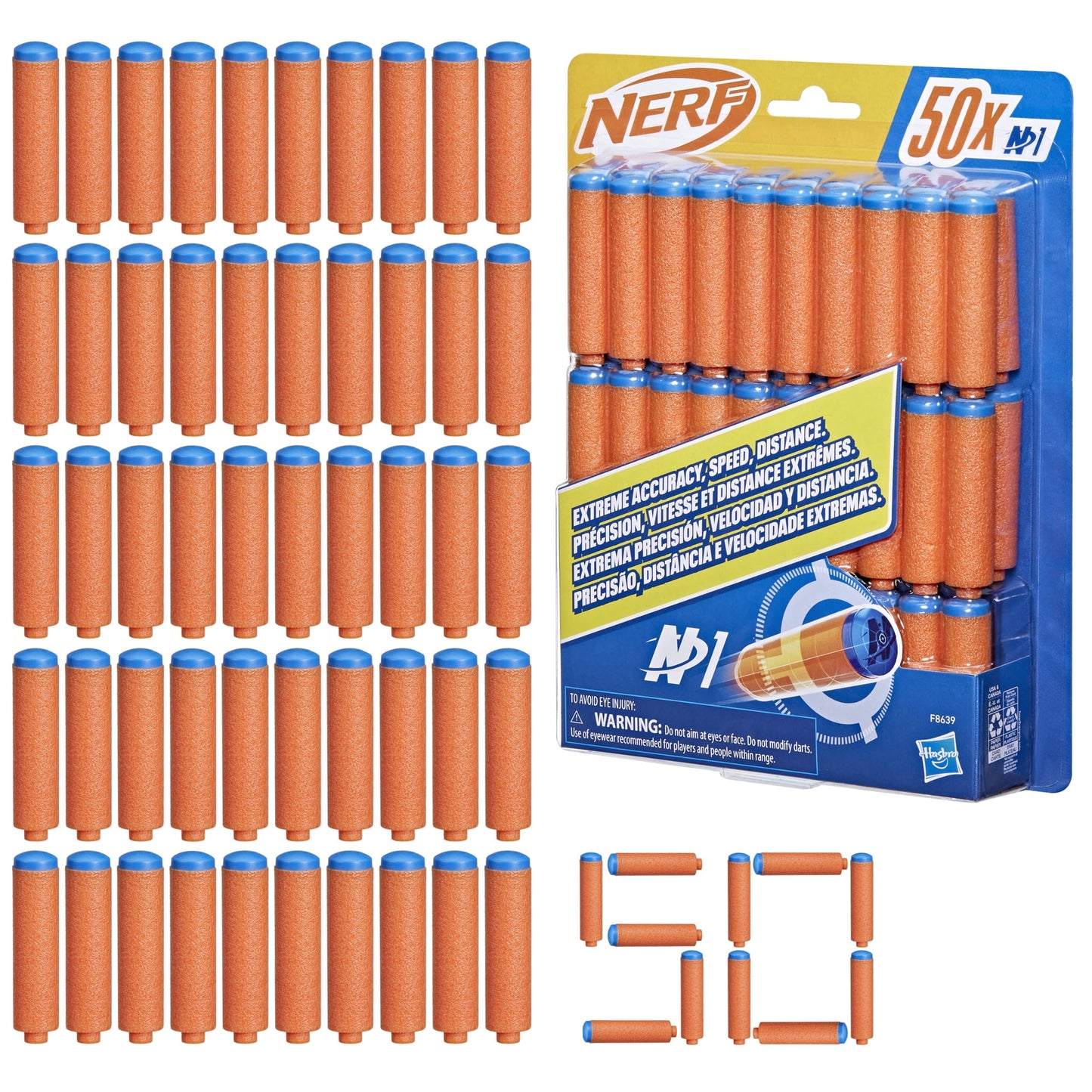 Nerf N Series N1 Darts, 10 Count Refill