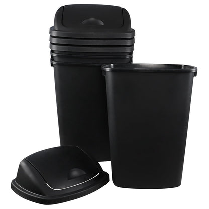 50 L SWING TRASH CAN, BLACK