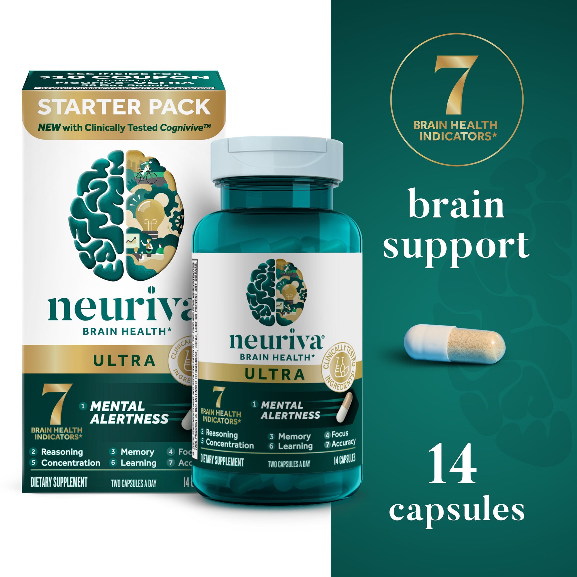 NEURIVA BRAIN HEALTH ULTRA CAP 60CT