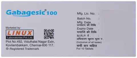NEURONTIN CP 100MG 100