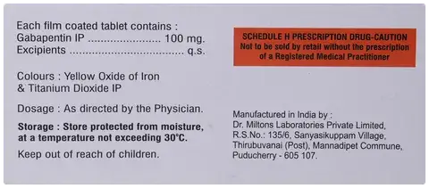 NEURONTIN CP 400MG 100