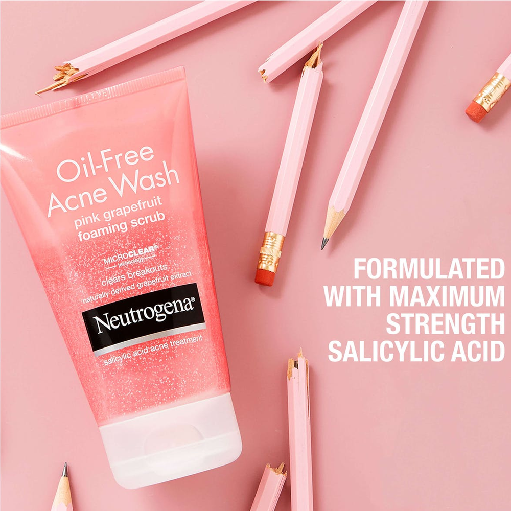 Neutrogena Acne Wash Pink Grapefruit Scrub 4.2oz