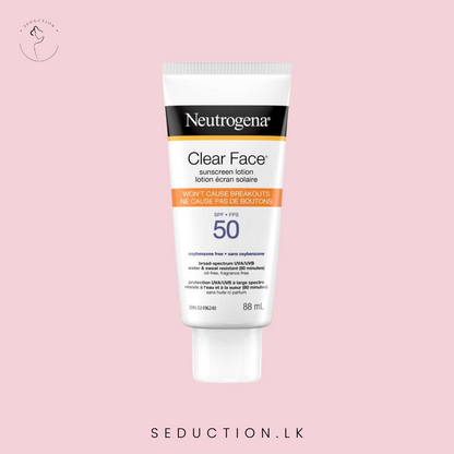 Neutrogena Clear Face Spf#50 Oil-Free Lotion 3oz