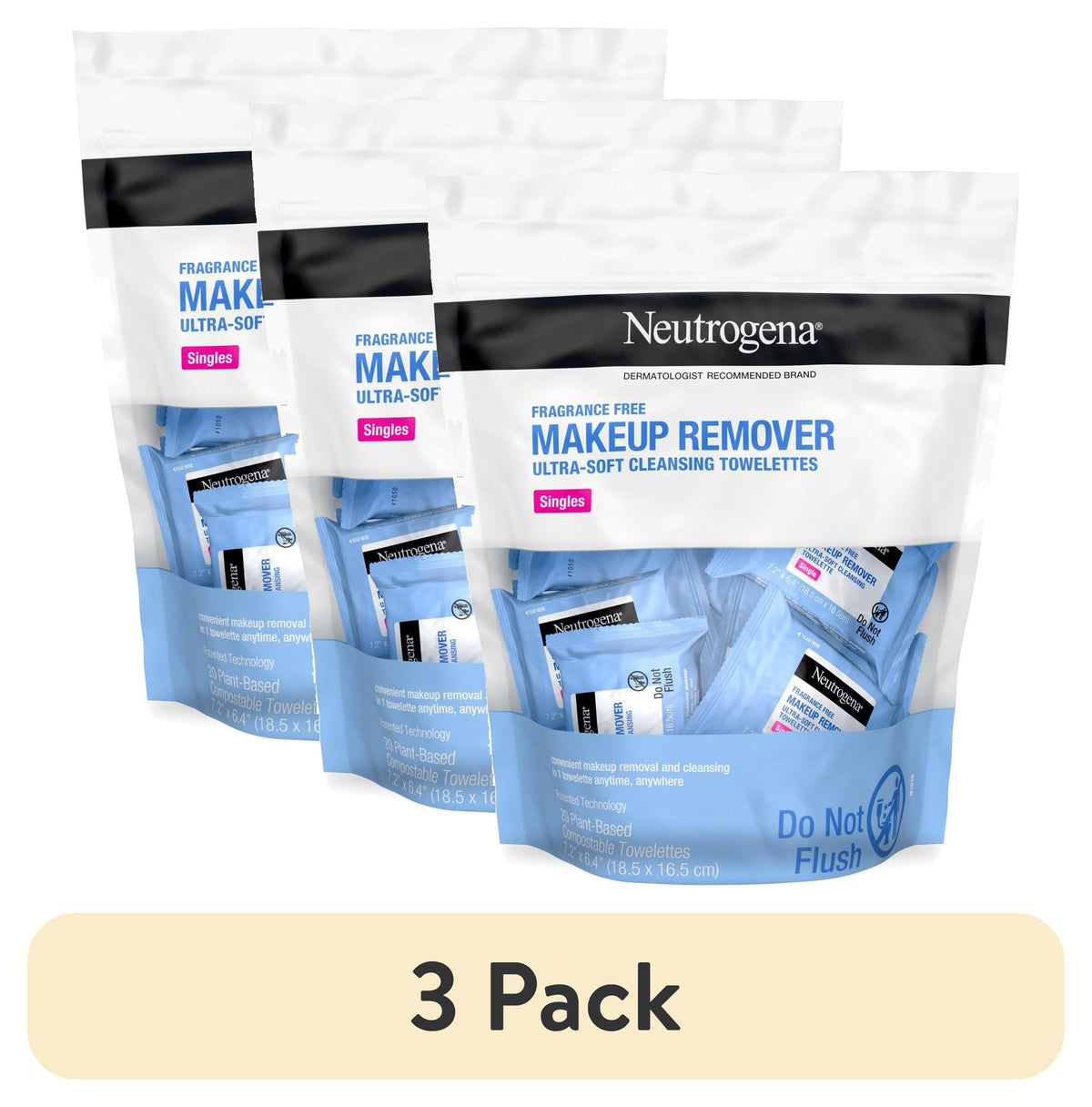 NEUT MAKEUP REMOVER WIPE FRAG FREE 25CT