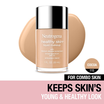 Neutrogena Healthy Skin Liquid Foundation, 115 Cocoa, 1 fl. oz