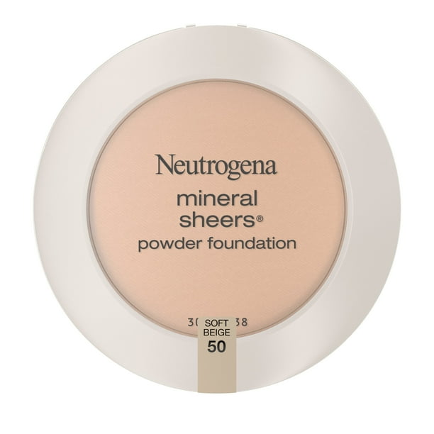 Neutrogena Mineral Sheers Powder Foundation, Soft Beige 50, .34 oz