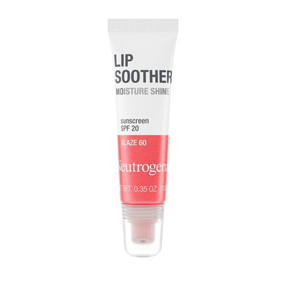 Neutrogena MoistureShine Lip Soother Gloss, SPF 20, Glaze 60, .35 oz