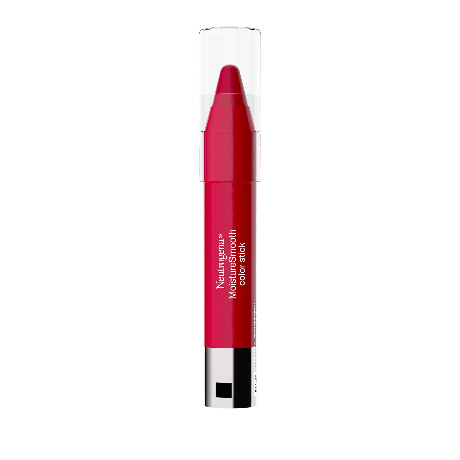 Neutrogena MoistureSmooth Color Stick Lipstick, 100 Pink Nude, .011 oz