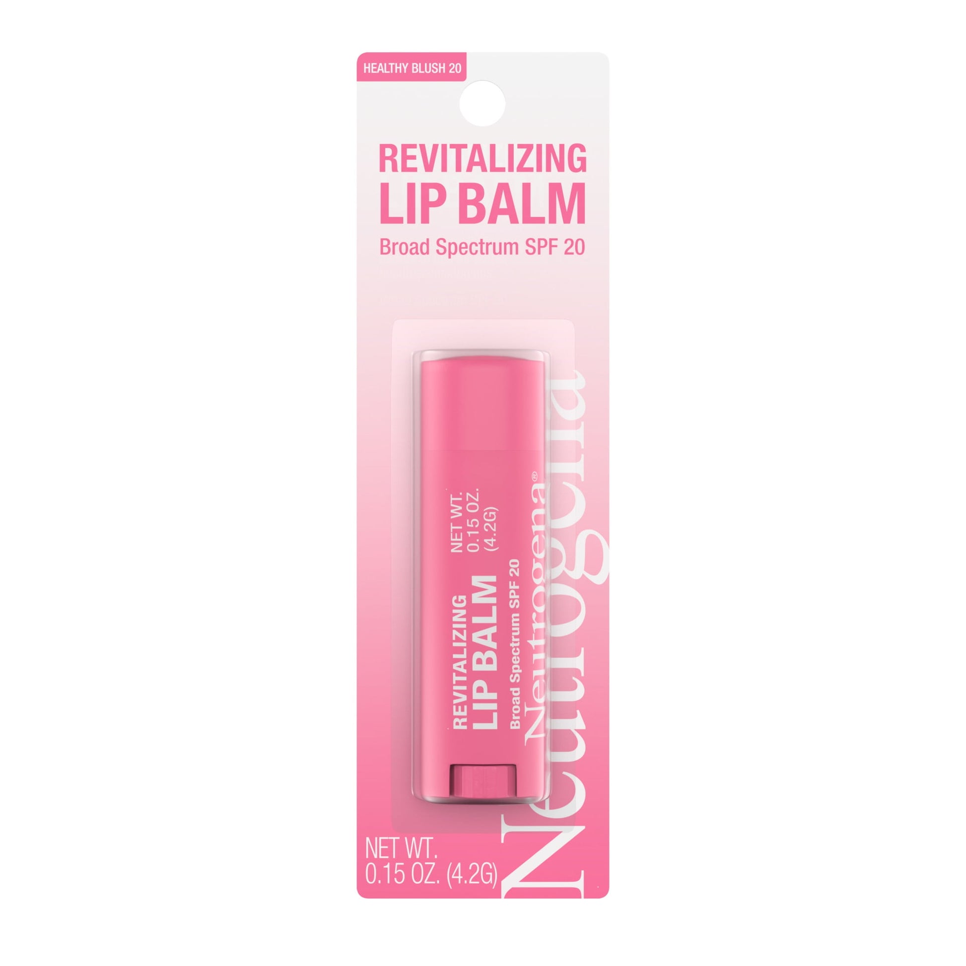 Neutrogena Revitalizing Tinted Lip Balm, SPF 20, Healthy Blush, .15 oz