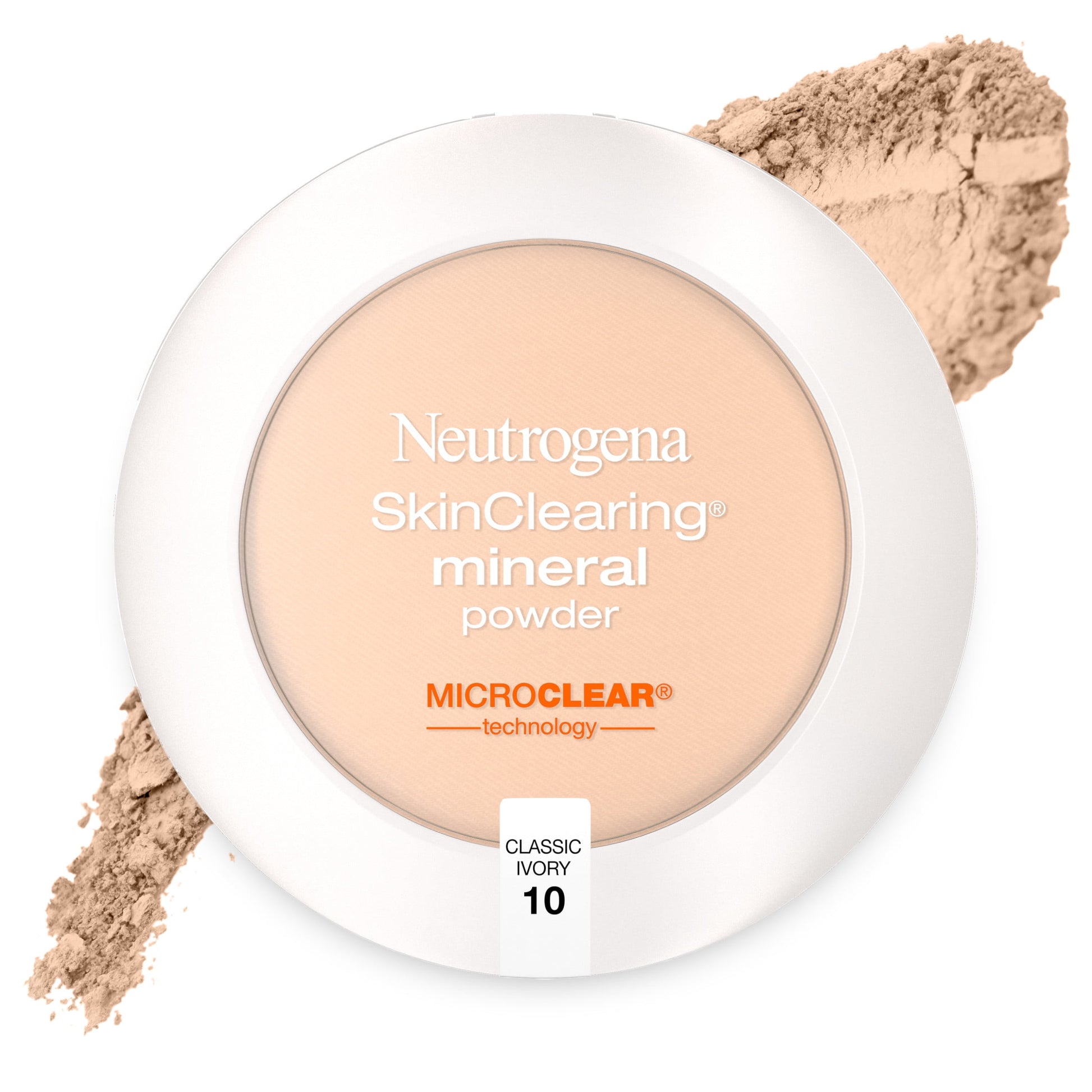Neutrogena SkinClearing Mineral Acne Powder, Classic Ivory 10, .38 oz