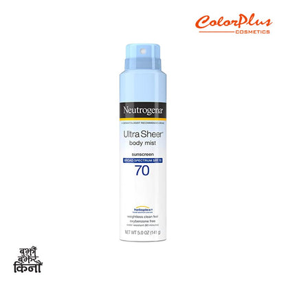 Neutrogena Ultra Sheer Spf#70 Body Mist 5oz