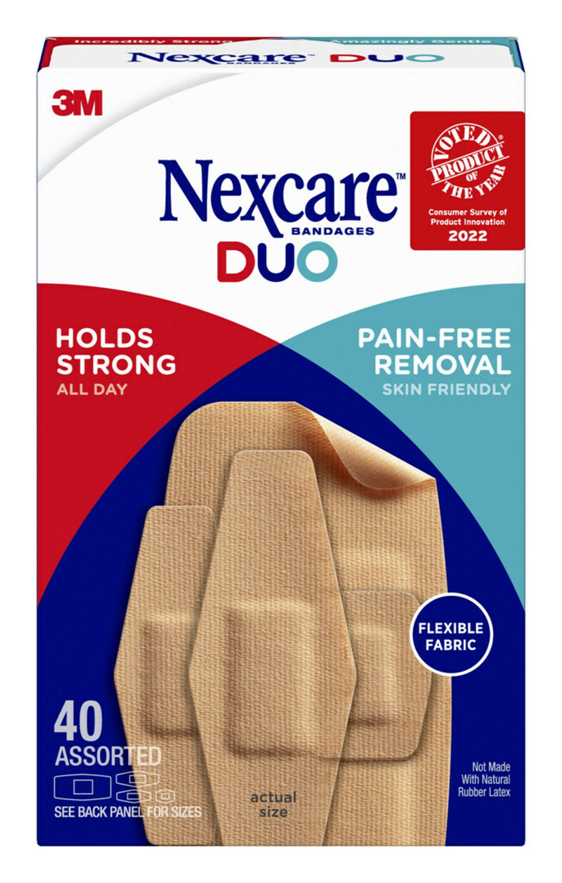 NEXCARE DUO ASSORTED PACK BANDAGES 20CT