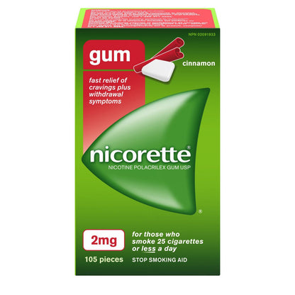 NICORETTE GUM 2MG CINNAMON 160 CT