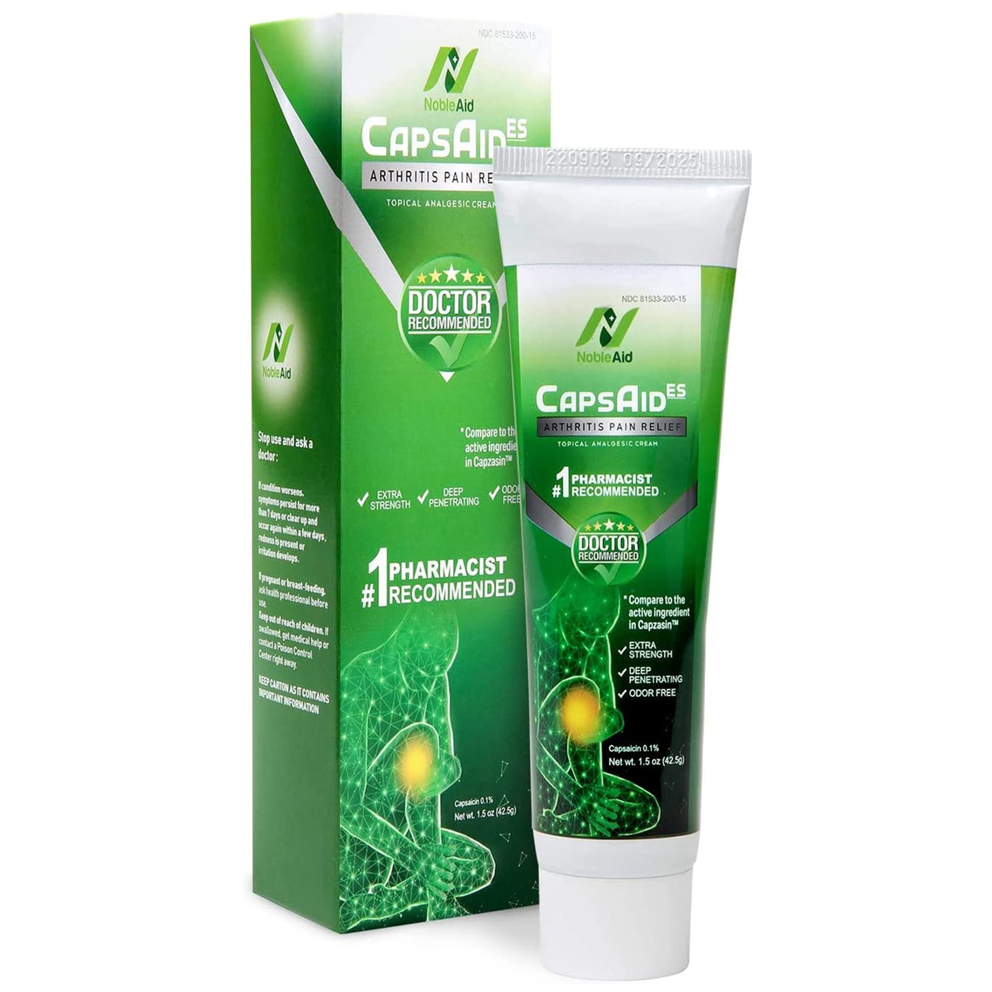 CAPZASIN-HP 0.1% ODOR FREE CREAM 1.5OZ
