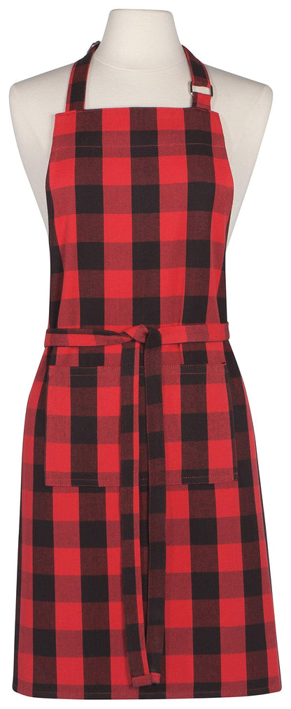 Now Designs Cotton Chef's Kitchen Apron, Solid Red