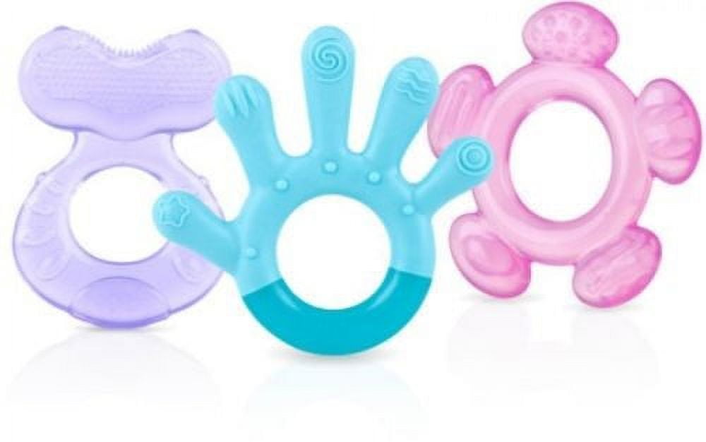 Nuby 3 Stage Teether Set - Colors May Vary