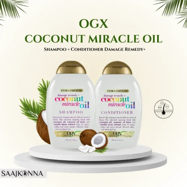 Ogx Shampoo Coconut Miracle Oil X-Strength 13oz