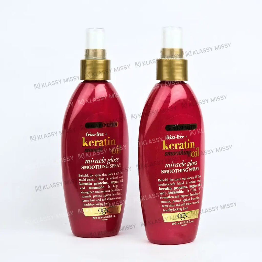 Ogx Keratin Smoothing Oil Miracle Gloss Spray 6.8oz Pump