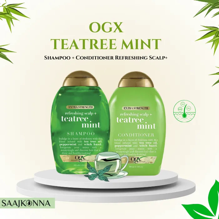 Ogx Shampoo Tea Tree Mint Extra-Strength 13oz