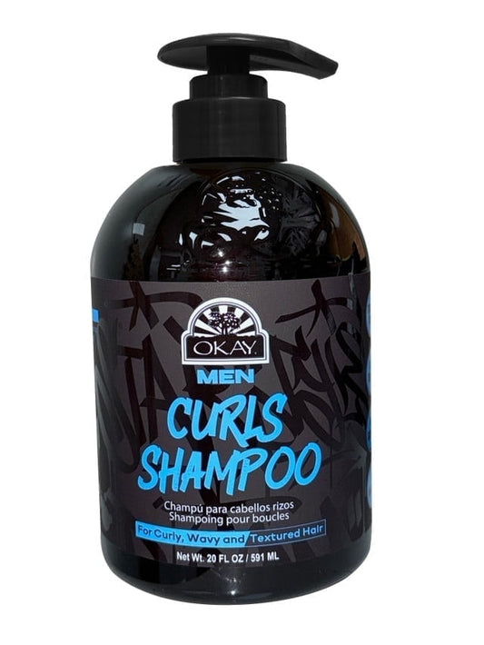 Okay Men Curls Shampoo 20oz .