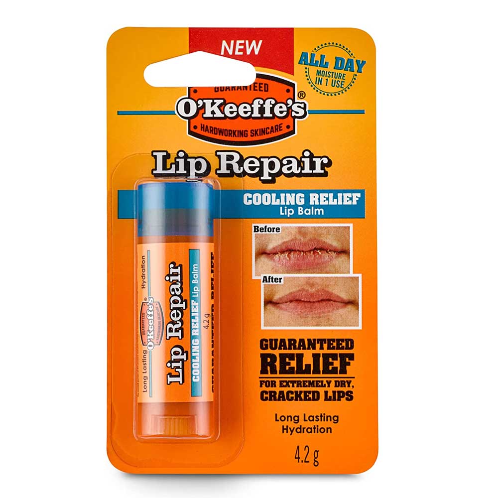 O' Keeffes Lip Repair Lip Balm Stick Cooling 0.15oz (6in)