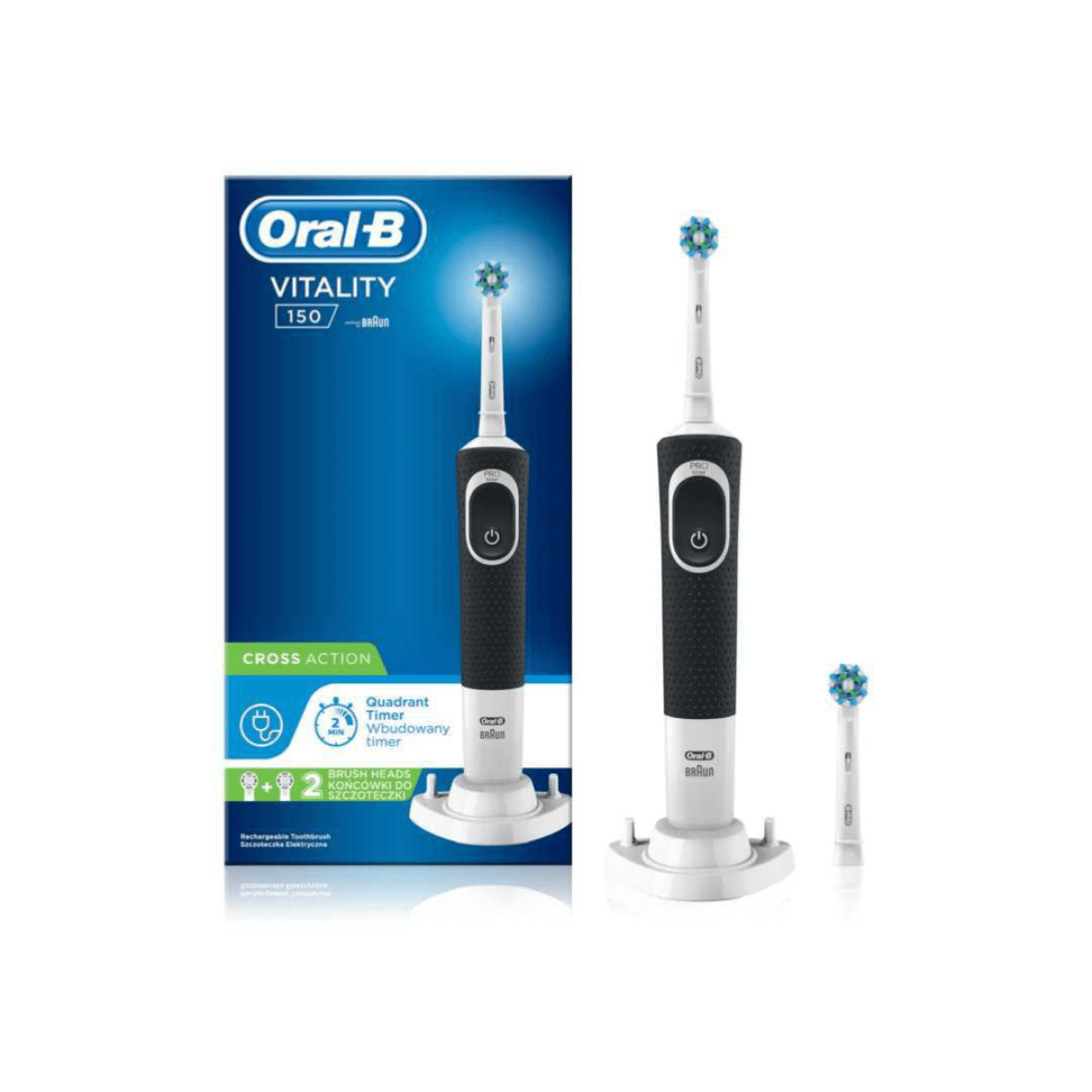 Oral-B Toothbrush Pro 1500 Cross Action Rechargeable