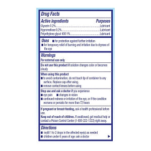ARTIFICIAL TEARS DROPS 0.5OZ GERI-CARE